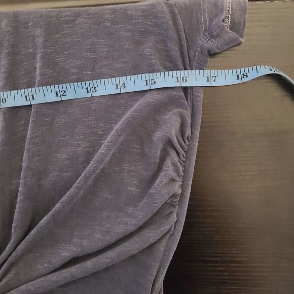 Sundry Tie Front Blue T-Shirt Dress L - Picture 7 of 12